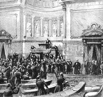 Ovation au senat 1881